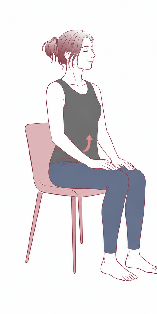 1. 締める動作のイラスト