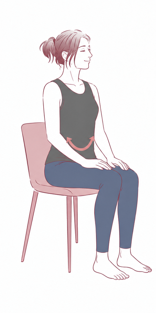 3. 緩める動作のイラスト